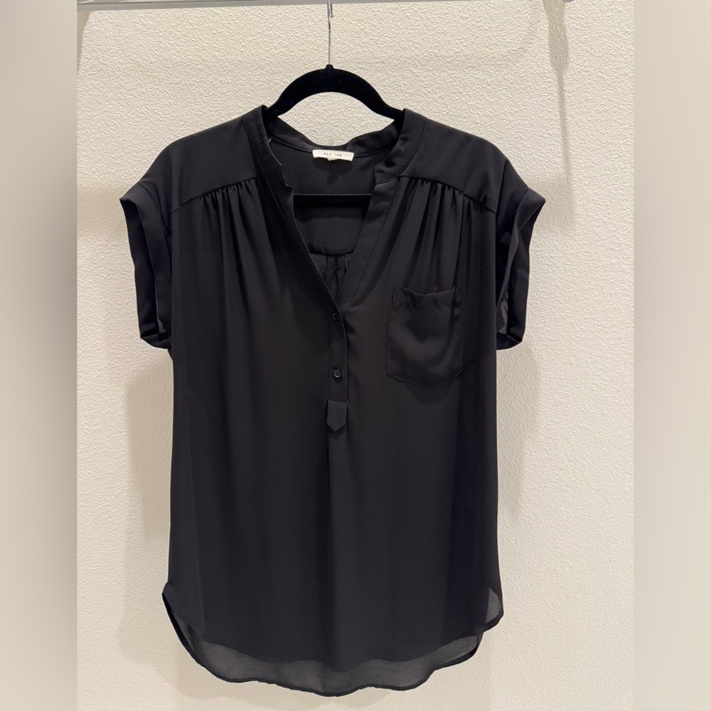 Pleione Black Blouse